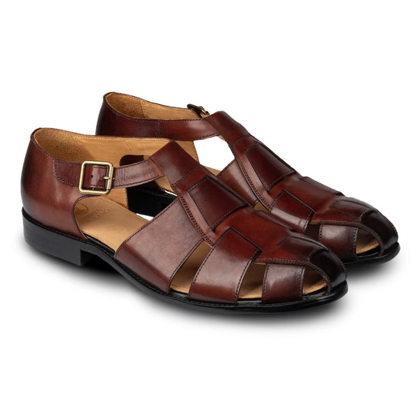 Conrad Fisherman Sandal Coffee – Nappa Milano - Main Image