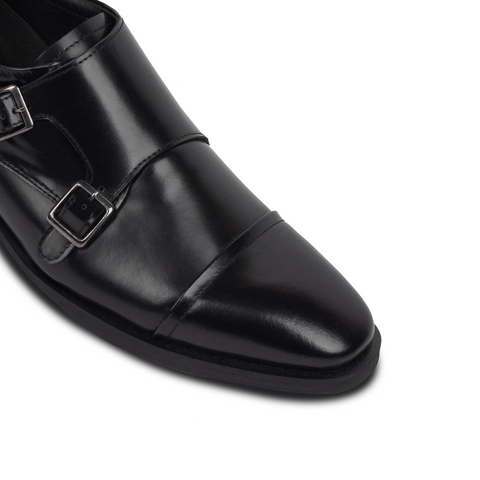 Damian Double Monkstrap Black