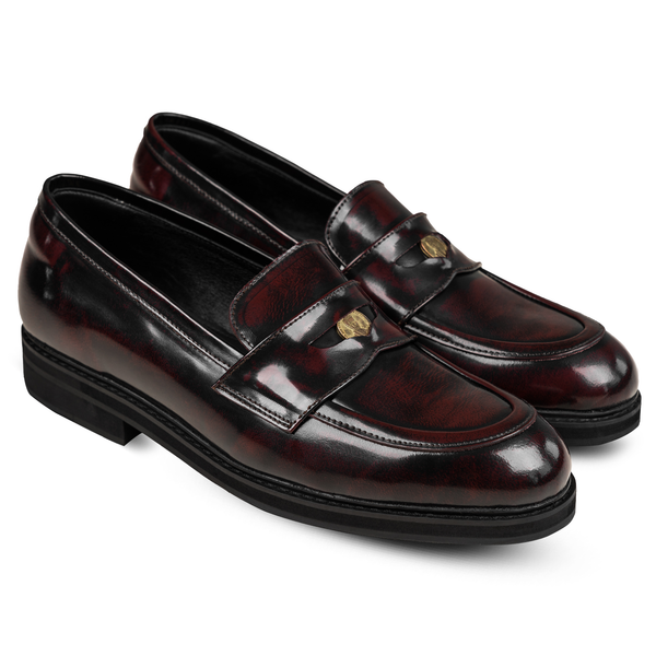 Quinn Penny Maroon Nappa Milano