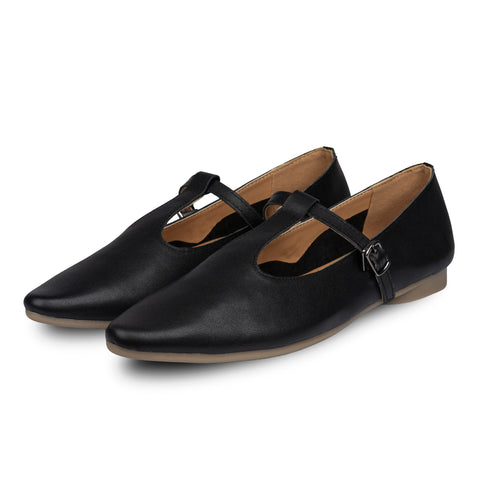 Rene T-Jane Flats Black