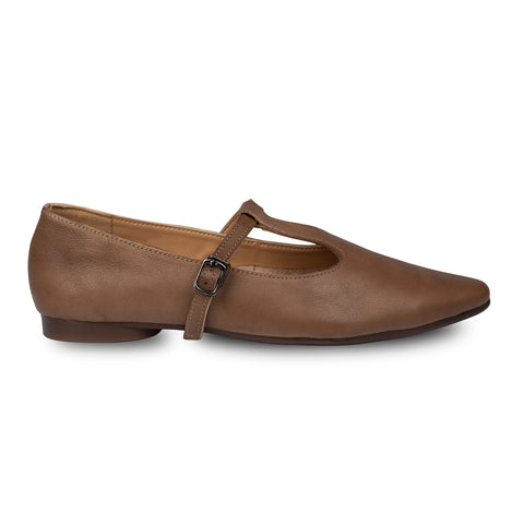 Rene T-Jane Flats Brown