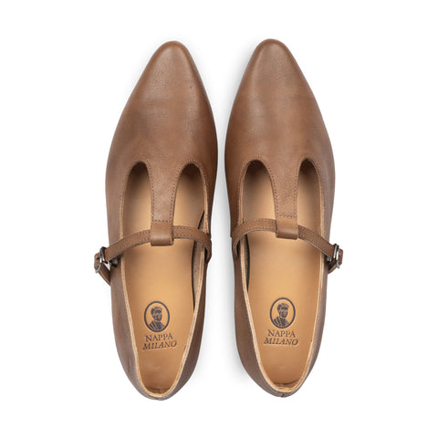 Rene T-Jane Flats Brown