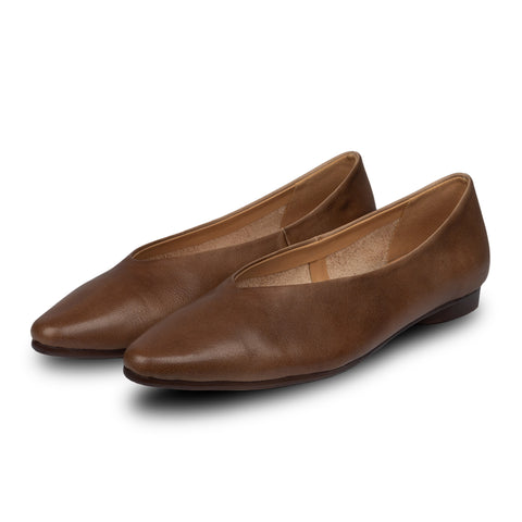 Rene Classic Flats Brown