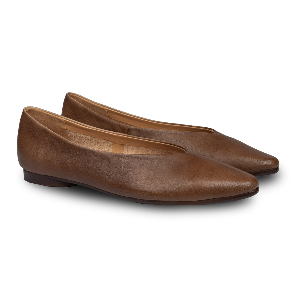 Rene Classic Flats Brown