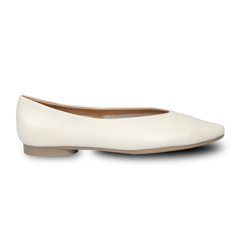 Rene Classic Flats Ivory