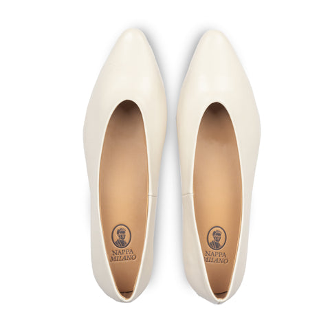 Rene Classic Flats Ivory