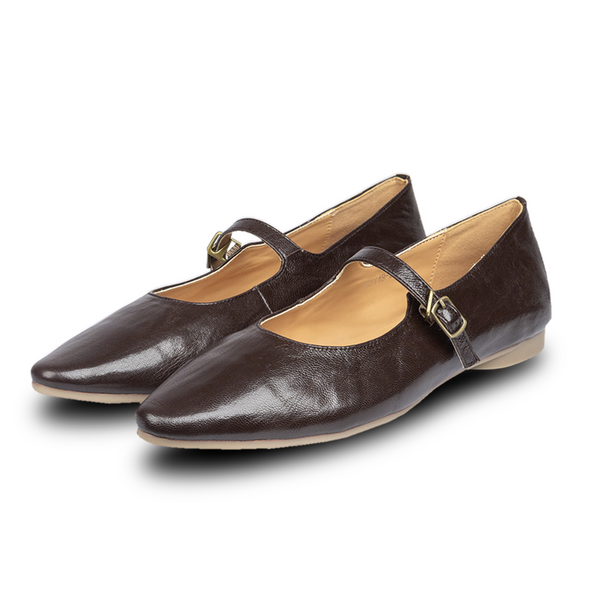 Rene Crinkle Flats Cocoa