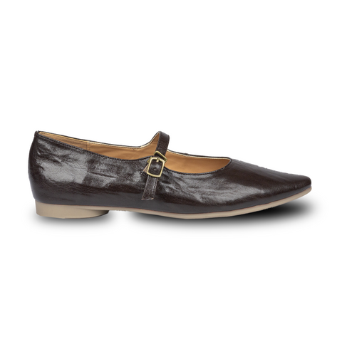 Rene Crinkle Flats Cocoa