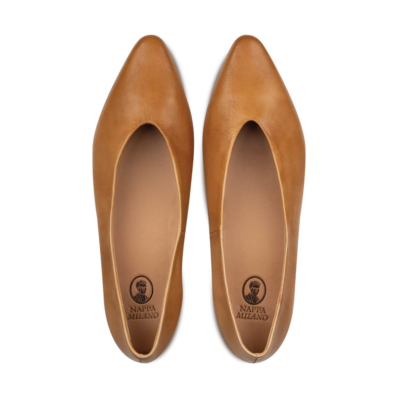 Rene Classic Flats Tan