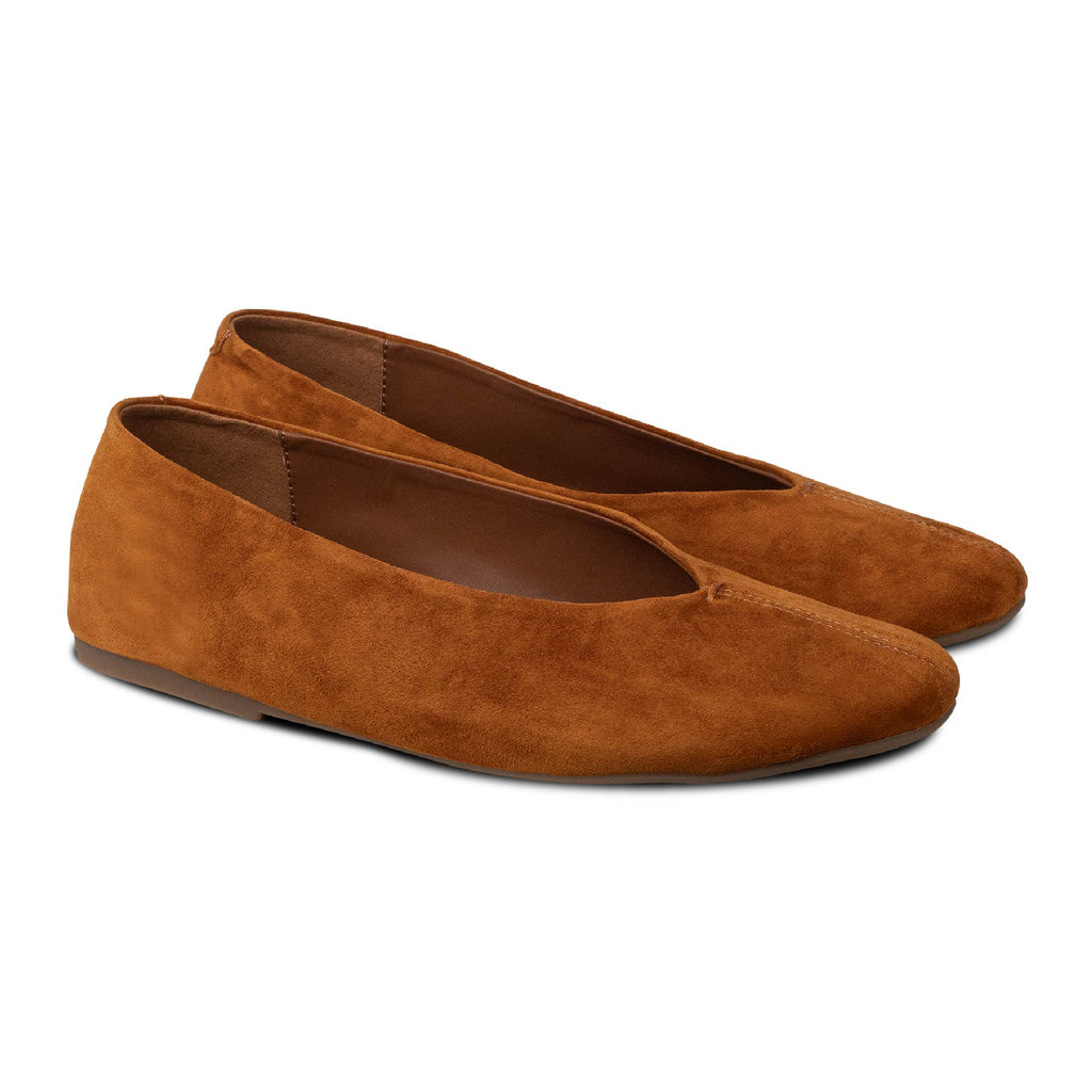 Rene Bare Flats Tan – Nappa Milano