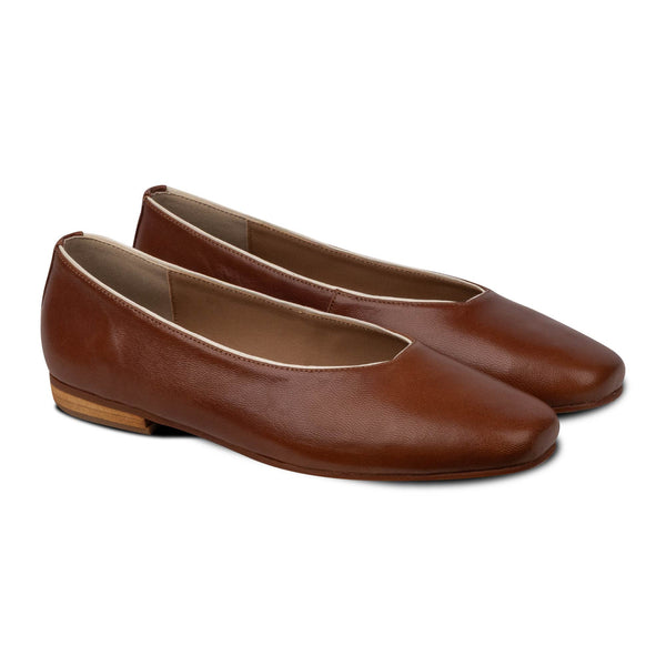 Rene Line Flats Brown