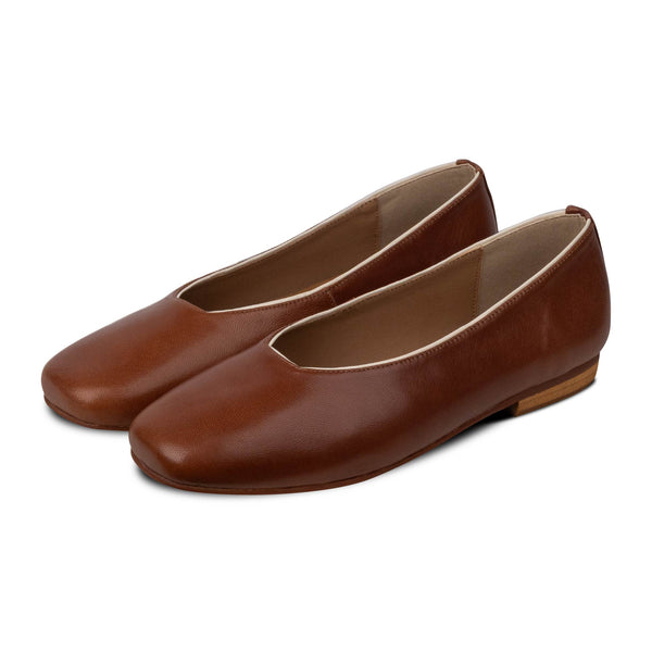Rene Line Flats Brown