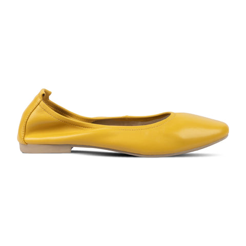 Lacy Classic Flats Yellow