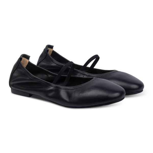 Lacy Ballet Flats Black