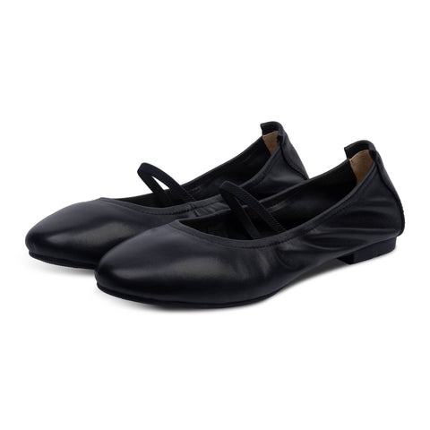 Lacy Ballet Flats Black