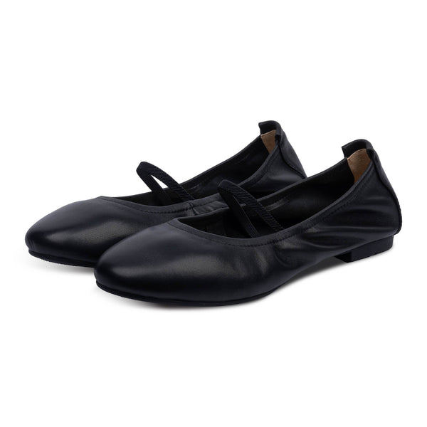 Lacy Ballet Flats Black
