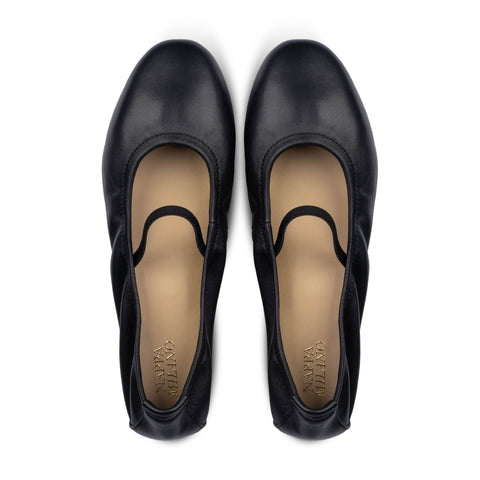 Lacy Ballet Flats Black