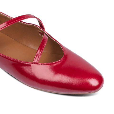 Rene Strap Flats Cherry