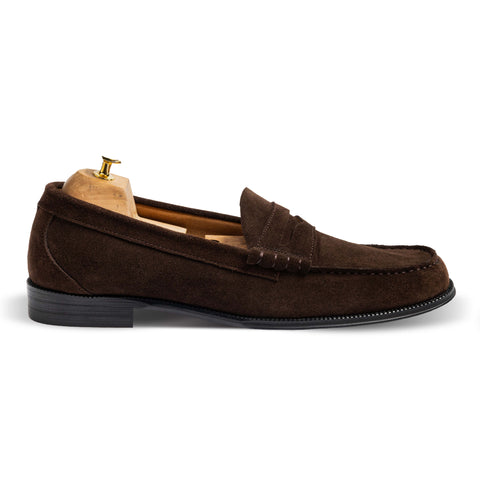 Luther Penny Brown Suede