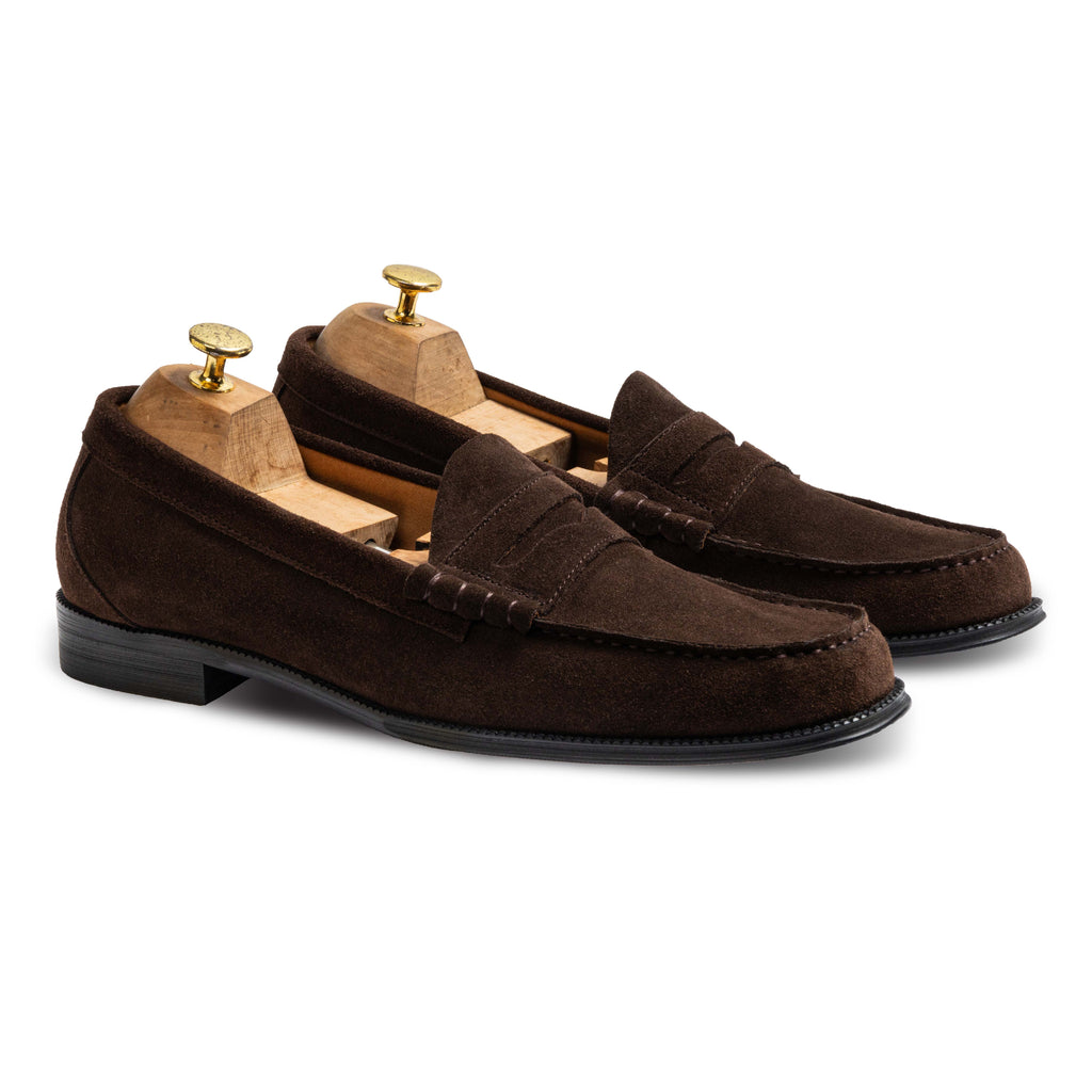 Luther Penny Brown Suede