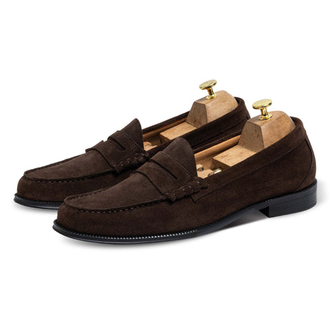 Luther Penny Brown Suede