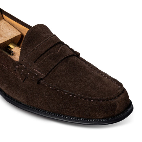 Luther Penny Brown Suede