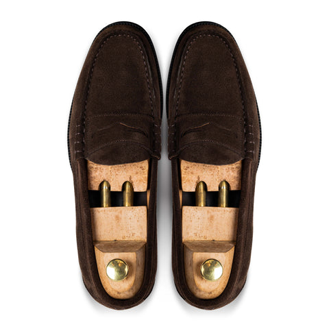 Luther Penny Brown Suede