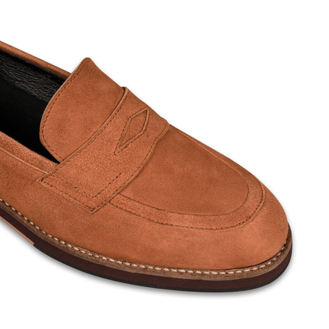 Blake Penny Loafers Suede Tan