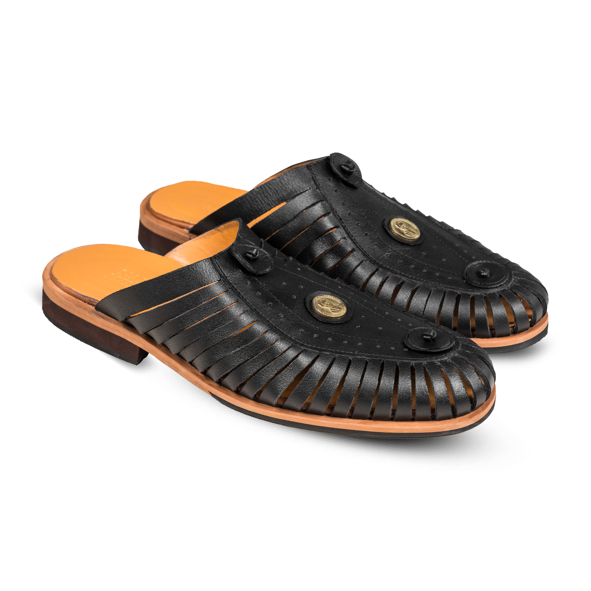 Semelle Anatomique Bois LEON 4250 Sabots En Cuir Pour Femme